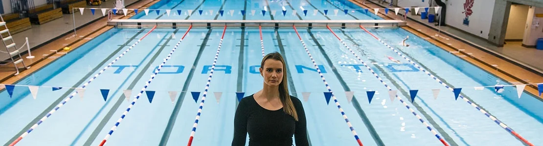 Erin Willson, who competed in the 2012 Olympic Games with Team Canada, is graduating with a PhD from the Faculty of Kinesiology & Public Education (photo by Hannah Kiviranta)